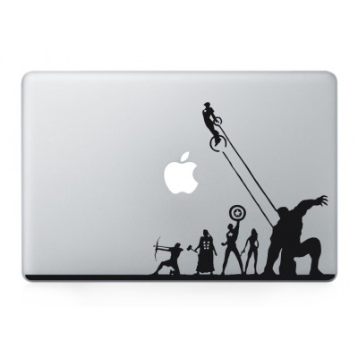 The Avengers (3) MacBook Zwarte Sticker